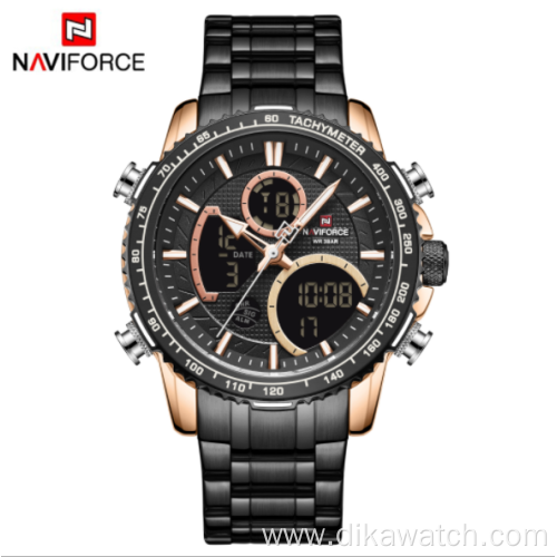 NAVIFORCE 9182 Dual Display Fashion Multifunctional Watch